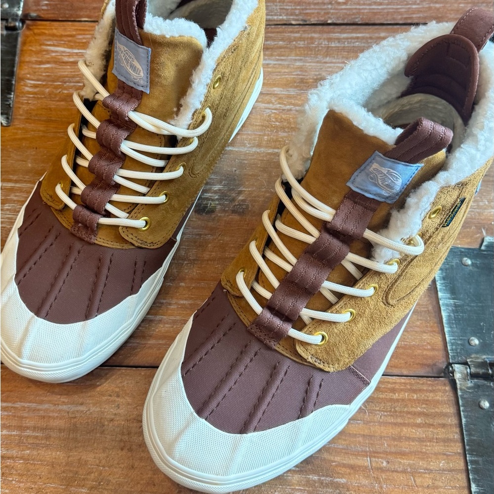 Vans HydroGuard Brown and White Sneakers